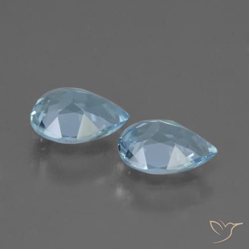 Topaz Gemstones in 7.2 x 5.2 mm Size for Sale, Topaz Stones in Sky Blue Color