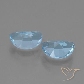 Topaz Gemstones in 7 x 5 mm (calibrated) Size for Sale, Topaz Stones in Swiss Blue Color