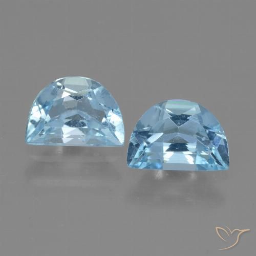 1.89 ct Sky Blue Topaz, 7 x 4.9 mm Odd Shaped From Brazil, Photo A