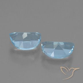 Topaz Gemstones in 7 x 5 mm (calibrated) Size for Sale, Topaz Stones in Sky Blue Color