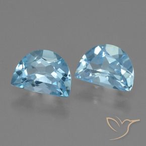 2.08 ctw Blue Topaz Stones, Natural Topaz in Fancy Facet Shape for Sale