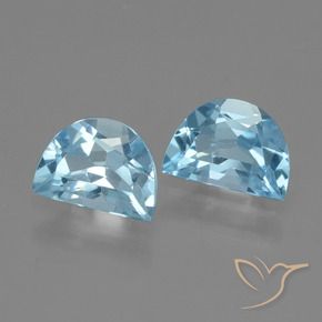 1.92 ctw Blue Topaz Stones, Natural Topaz in Fancy Facet Shape for Sale