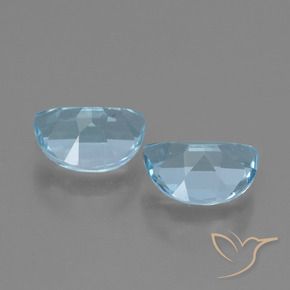 Topaz Gemstones in 7 x 5 mm (calibrated) Size for Sale, Topaz Stones in Sky Blue Color