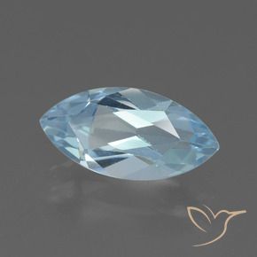 2.22 ct Blue Topaz Stone, Natural Topaz in Marquise Facet Shape for Sale