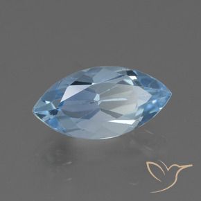 2.37 ct Blue Topaz Stone, Natural Topaz in Marquise Facet Shape for Sale