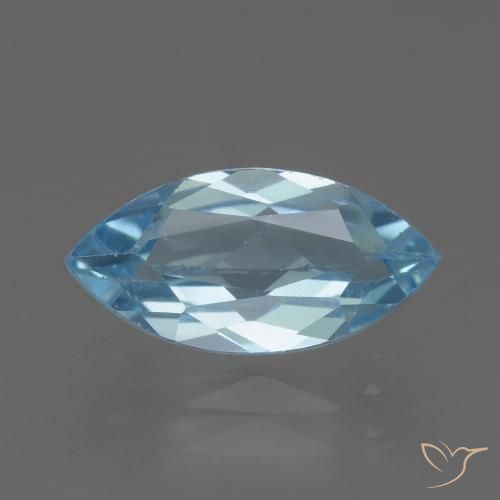 2.19ct Natural Swiss Blue Topaz, Marquise, VVS-VS