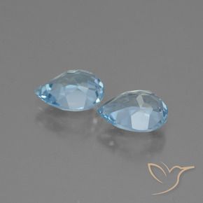 Topaz Gemstones in 7 x 5 mm (calibrated) Size for Sale, Topaz Stones in Sky Blue Color