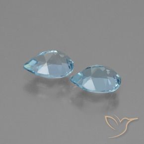 Topaz Gemstones in 7 x 5 mm (calibrated) Size for Sale, Topaz Stones in Sky Blue Color