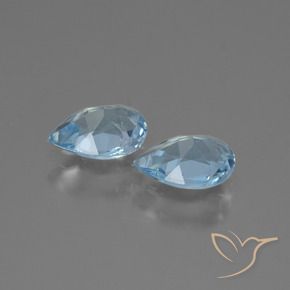 Topaz Gemstones in 7 x 5 mm (calibrated) Size for Sale, Topaz Stones in Sky Blue Color