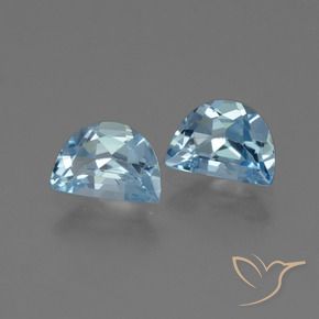 1.99 ctw Blue Topaz Stones, Natural Topaz in Fancy Facet Shape for Sale
