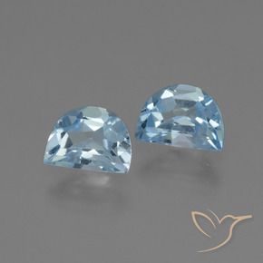 1.93 ctw Blue Topaz Stones, Natural Topaz in Fancy Facet Shape for Sale