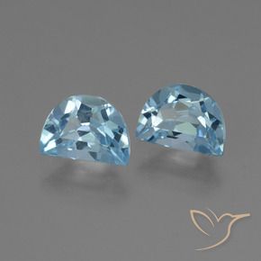 2.21 ctw Blue Topaz Stones, Natural Topaz in Fancy Facet Shape for Sale