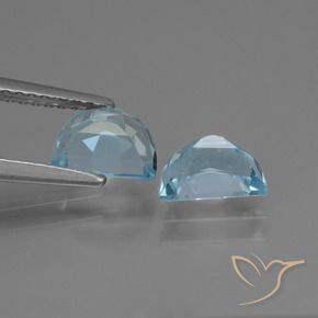 Topaz Gemstones in 7 x 5 mm (calibrated) Size for Sale, Topaz Stones in Swiss Blue Color