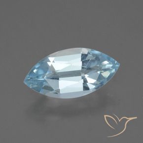 2.09 ct Blue Topaz Stone, Natural Topaz in Marquise Facet Shape for Sale