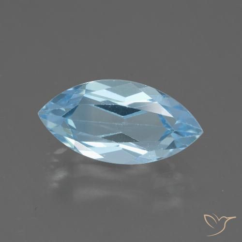 2.40ct Natural Sky Blue Topaz, Marquise, VVS