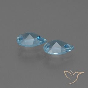 Topaz Gemstones in 7 x 5 mm (calibrated) Size for Sale, Topaz Stones in Swiss Blue Color