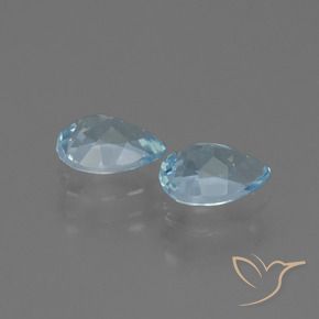Topaz Gemstones in 7.2 x 5.3 mm Size for Sale, Topaz Stones in Swiss Blue Color