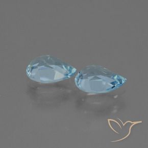 Topaz Gemstones in 7 x 5 mm (calibrated) Size for Sale, Topaz Stones in Sky Blue Color