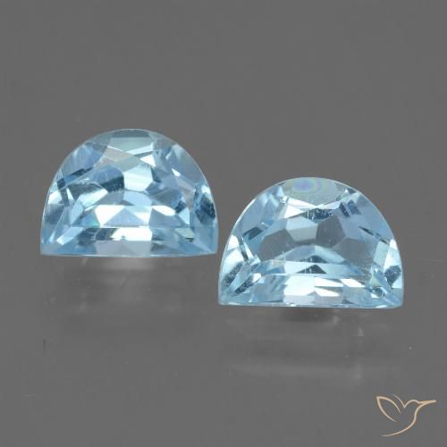 2.11ctw Natural Sky Blue Topaz, Fancy, VS