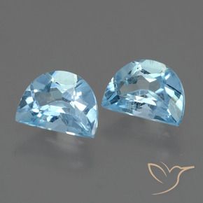 2.19 ctw Blue Topaz Stones, Natural Topaz in Fancy Facet Shape for Sale