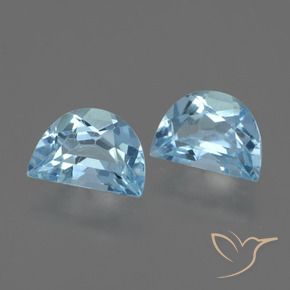 1.84 ctw Blue Topaz Stones, Natural Topaz in Fancy Facet Shape for Sale