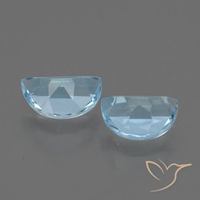 Topaz Gemstones in 7 x 5 mm (calibrated) Size for Sale, Topaz Stones in Sky Blue Color