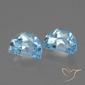 2.07 ctw Blue Topaz Stones, Natural Topaz in Fancy Facet Shape for Sale