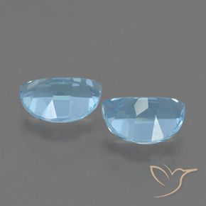Topaz Gemstones in 7 x 5 mm (calibrated) Size for Sale, Topaz Stones in Swiss Blue Color
