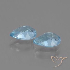 Topaz Gemstones in 7 x 5 mm (calibrated) Size for Sale, Topaz Stones in Sky Blue Color