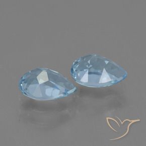 Topaz Gemstones in 7 x 5 mm (calibrated) Size for Sale, Topaz Stones in Swiss Blue Color