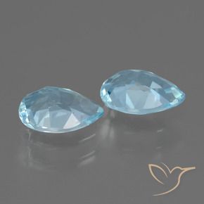 Topaz Gemstones in 7 x 5 mm (calibrated) Size for Sale, Topaz Stones in Swiss Blue Color