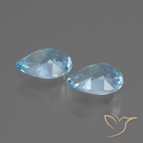 Topaz Gemstones in 7 x 5 mm (calibrated) Size for Sale, Topaz Stones in Sky Blue Color