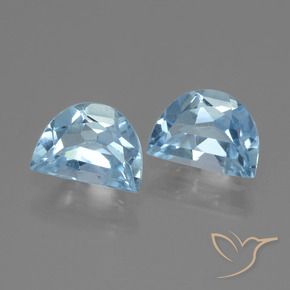 1.88 ctw Blue Topaz Stones, Natural Topaz in Fancy Facet Shape for Sale