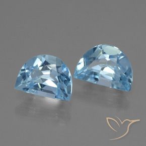 2.09 ctw Blue Topaz Stones, Natural Topaz in Fancy Facet Shape for Sale