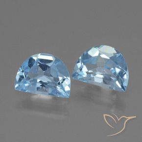 1.91 ctw Blue Topaz Stones, Natural Topaz in Fancy Facet Shape for Sale