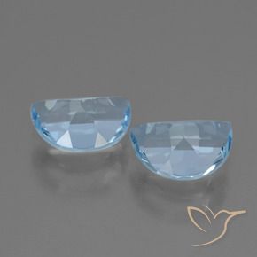 Topaz Gemstones in 7 x 5 mm (calibrated) Size for Sale, Topaz Stones in Swiss Blue Color