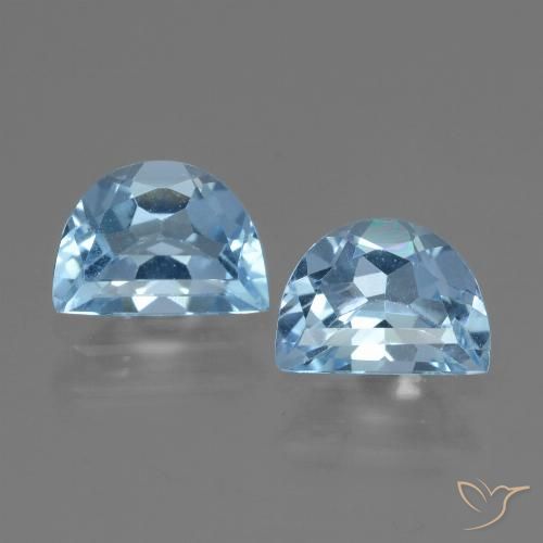 2.00ctw Natural Sky Blue Topaz, Fancy, VVS-VS