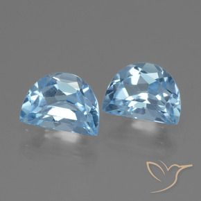 2.00 ctw Blue Topaz Stones, Natural Topaz in Fancy Facet Shape for Sale