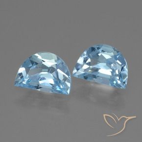1.84 ctw Blue Topaz Stones, Natural Topaz in Fancy Facet Shape for Sale