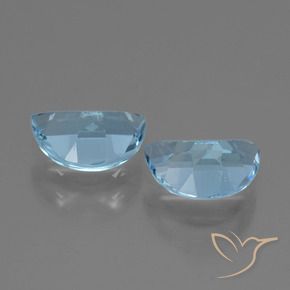 Topaz Gemstones in 7 x 5 mm (calibrated) Size for Sale, Topaz Stones in Swiss Blue Color