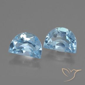 1.92 ctw Blue Topaz Stones, Natural Topaz in Fancy Facet Shape for Sale