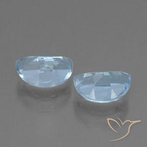 Topaz Gemstones in 7 x 5 mm (calibrated) Size for Sale, Topaz Stones in Swiss Blue Color