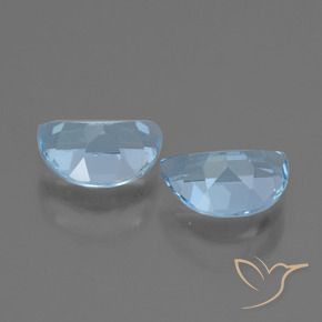 Topaz Gemstones in 7 x 5 mm (calibrated) Size for Sale, Topaz Stones in Swiss Blue Color