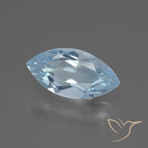 2.47 ct Blue Topaz Stone, Natural Topaz in Marquise Facet Shape for Sale