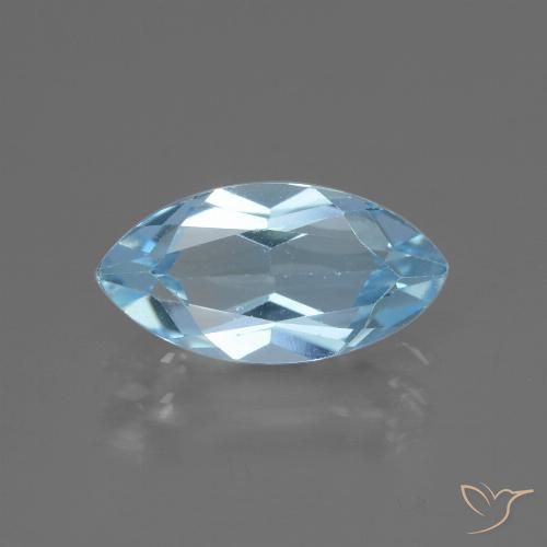 2.34ct Natural Sky Blue Topaz, Marquise, VVS-VS