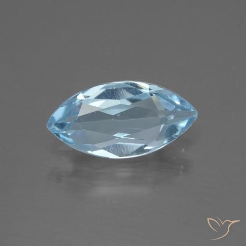Sky Blue Topaz Gem - 1.8ct Marquise Facet (ID: 433174)