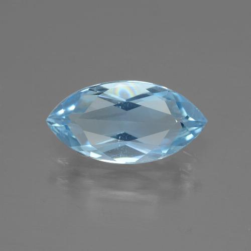 Sky Blue Topaz Gem - 2.2ct Marquise Facet (ID: 433176)