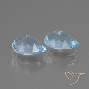Topaz Gemstones in 7 x 5 mm (calibrated) Size for Sale, Topaz Stones in Swiss Blue Color