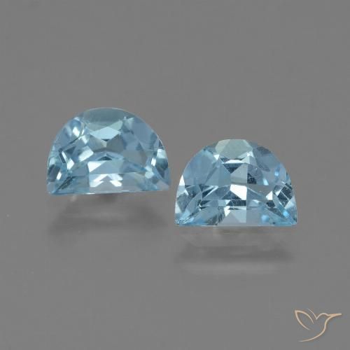 1.94ctw Natural Sky Blue Topaz, Fancy, VS