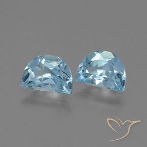 1.94 ctw Blue Topaz Stones, Natural Topaz in Fancy Facet Shape for Sale